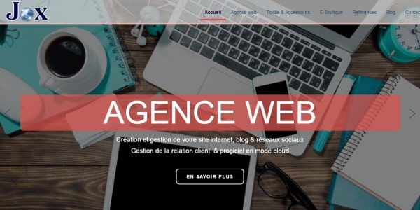 Jox, the web & textile agency - Agence web - Textile et accessoires personnalisables - E-Boutique cle en main - Creation du site internet - Plateforme Wordpress